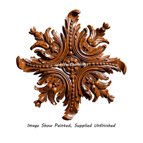 Cherry Furniture rosette aplique Mahogany Poplar Cherry Furniture rosette aplique Mahogany Poplar
