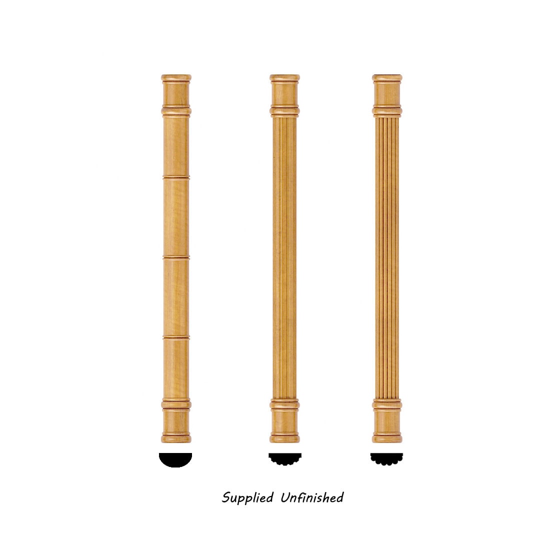 Bamboo / Reeded / Fluted Half and Full Round 36