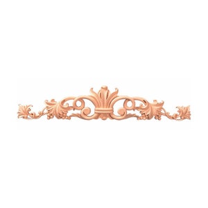 Vivid Grapevine Carved Wood Applique, Furniture Onlay, Available in  12-1/4&quot;, 16&quot; & 20&quot; Wide, Single, Unfinished