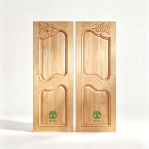 Framed Cabinet Door, Single-face Carved Door for Cabinet and Chest, Armoire Door, 15"Wx42"H, Unfinished