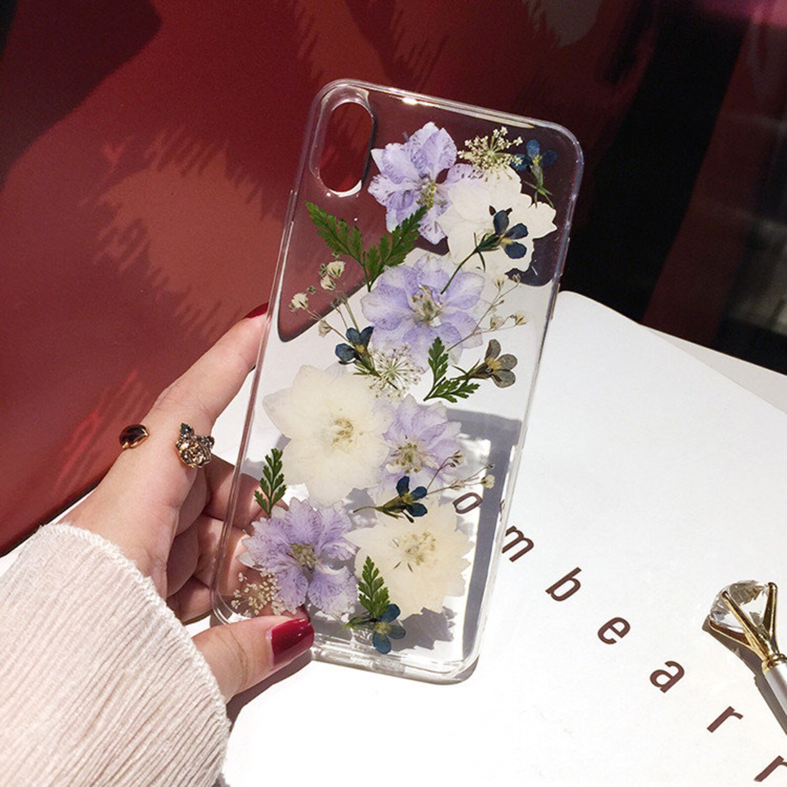 Pressed Dried Flower Phone Case Handmade Iphone 12 Mini 11 Pro Etsy