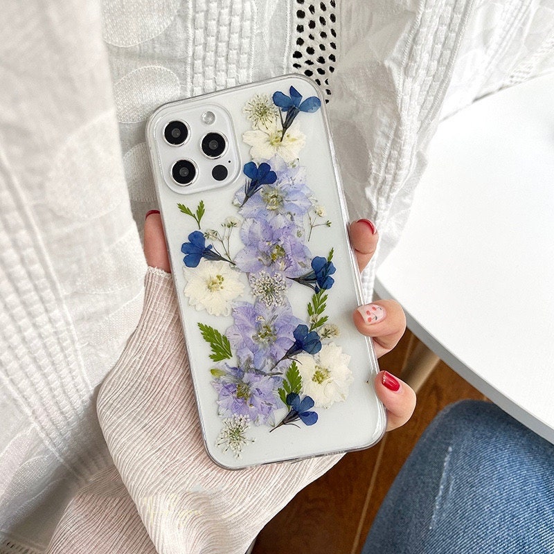 Pressed Dried Flower Phone Case Handmade Iphone 12 Mini 11 Pro Etsy