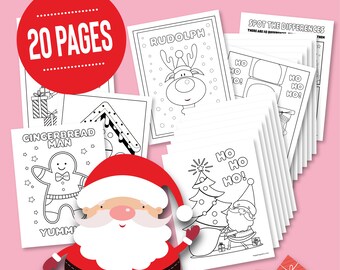 Xmas Coloring Pages Etsy