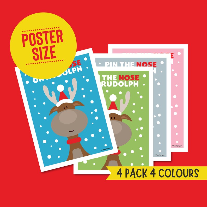 printable-pin-the-nose-on-rudolph-4-pack-pin-nose-game-diy-etsy