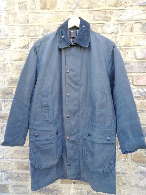 barbour border navy