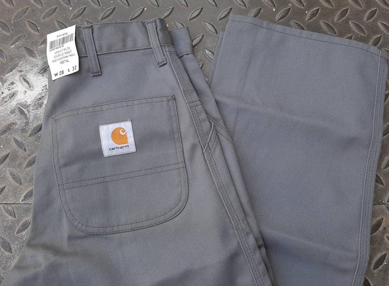 Carhartt Simple Pant 90's Metal Grey Skate baggy Trousers | Etsy