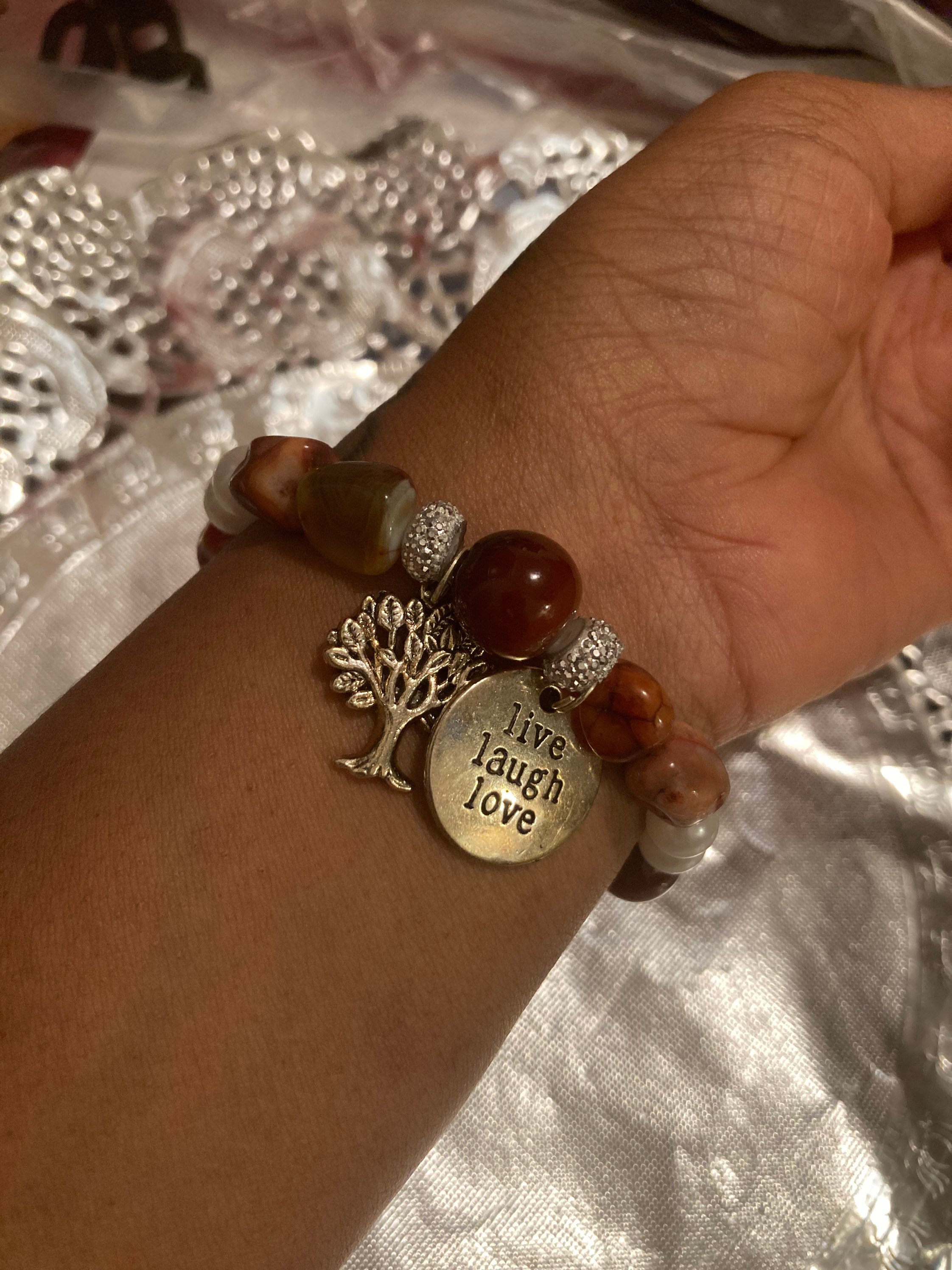 Tree of Life Beaded Bracelet |motivational Charm Bracelet |unisex Earth ...