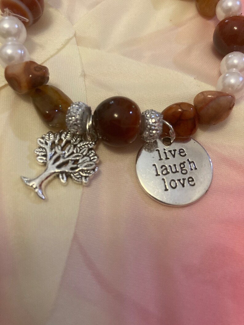 Tree of Life Beaded Bracelet |motivational Charm Bracelet |unisex Earth ...