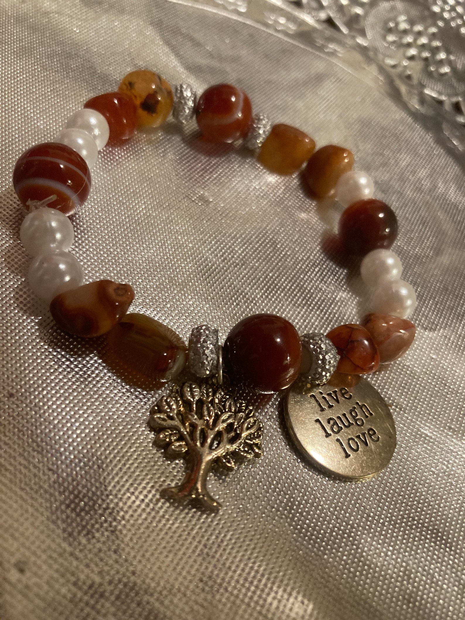 Tree of Life Beaded Bracelet |motivational Charm Bracelet |unisex Earth ...