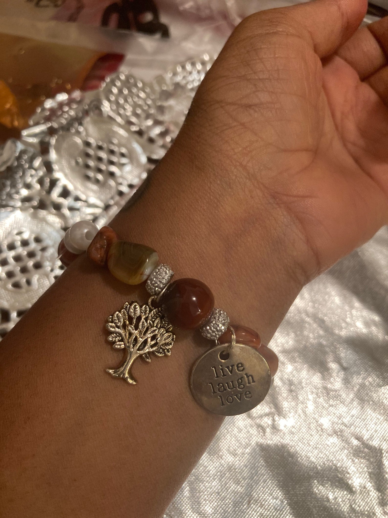 Tree of Life Beaded Bracelet |motivational Charm Bracelet |unisex Earth ...