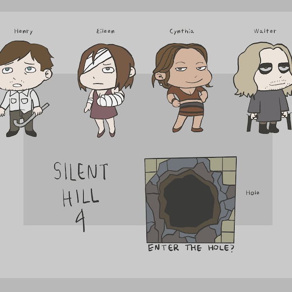 Silent Hill 4 Stickers