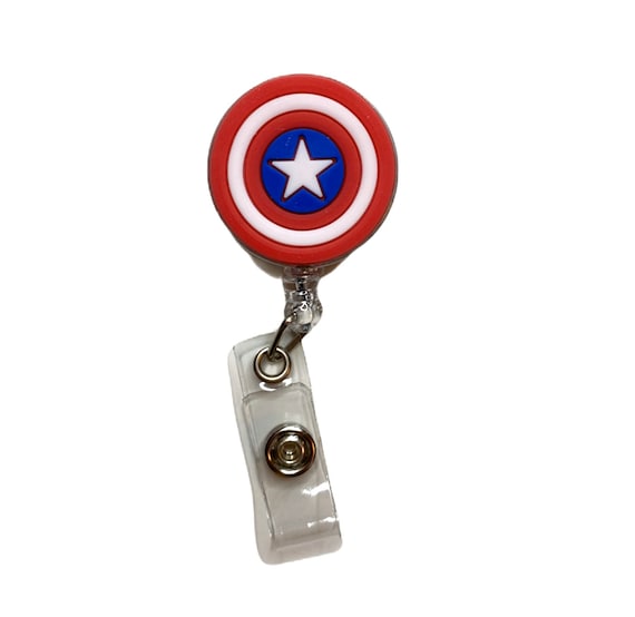 Marvel Avengers Retractable Name Tag ID Badge Holder Reel 3D Nurse