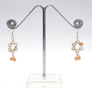 Handmade Sterling Silver Gemstone Dangle Earrings - Natural Stone Jewelry