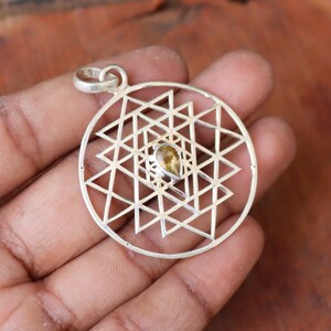 Citrine Pendant, 925 Sterling Silver Pendant, Gemstone Silver Pendant, Stylish Silver Pendant, Women Pendant, Dainty Pendant, Boho Pendant