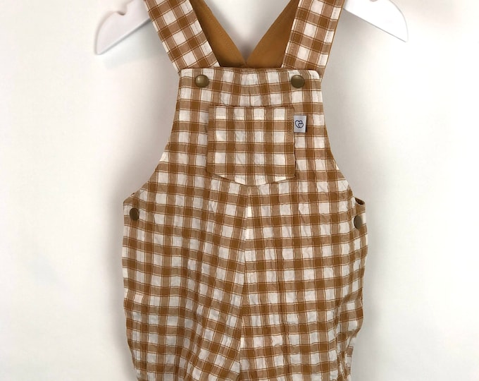 Cotton baby romper - Boy, Girl or unisex Romper linen, cotton linen or quality 100% cotton.
