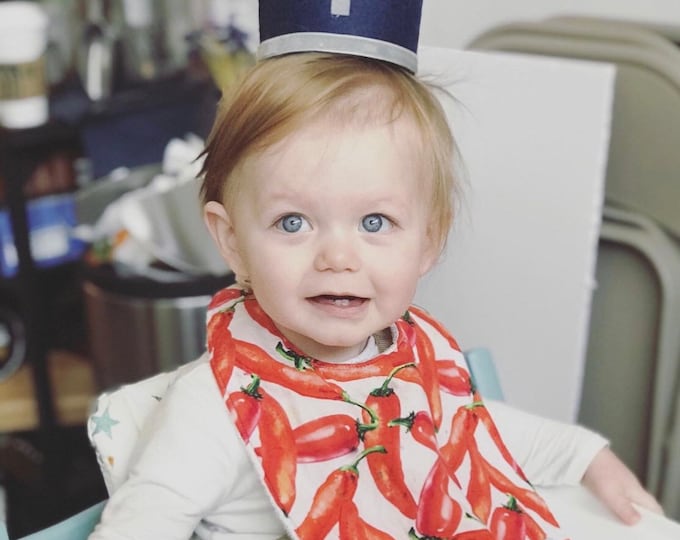 Baby Bib, Food Bib, Baby Feeding Accessory, Avocado Bib, Chilli Bib, Donut Bib, Watermelon Bib