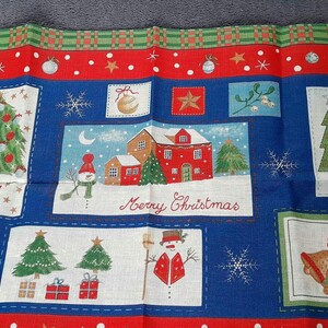 Vintage Irish Linen  Christmas by Ulster Weavers No 5019.  Made in Ireland. Unused.