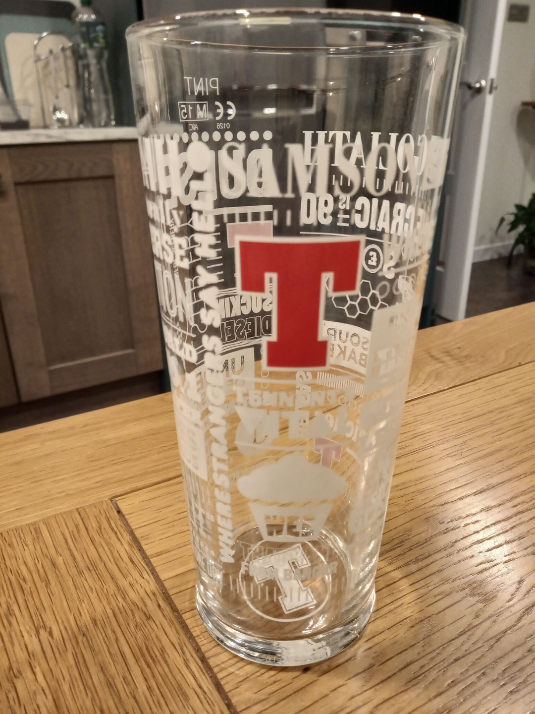 Tennents Special Edition Northern Ireland Pint Glass. Sold Etsy UK