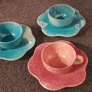 Vintage Maryse Boxer Espressokoppset: Samuel Heath Pottery, England