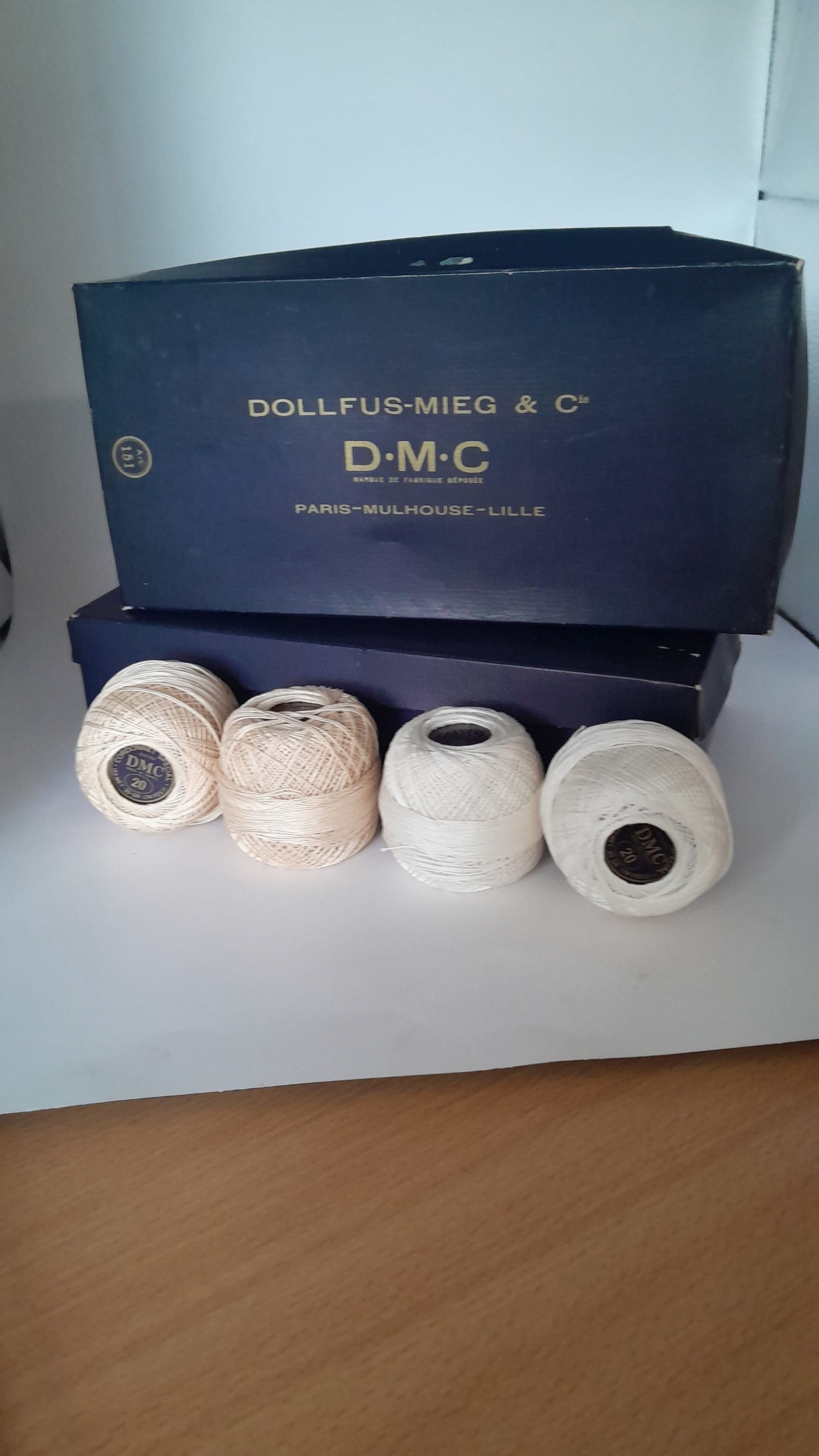 Lot De 3 échevettes 8m DMC Fil à Broder Mouliné 117 100% Coton Jaune 743