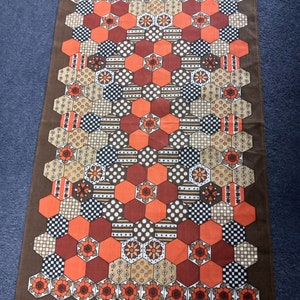 Vintage IrishTea Towel. Patchwork by Ulster Weavers, Unused.