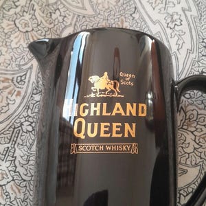 Vintage Bar Jug. Highland Queen Scotch Whisky Wade Water Jug, Made in England.