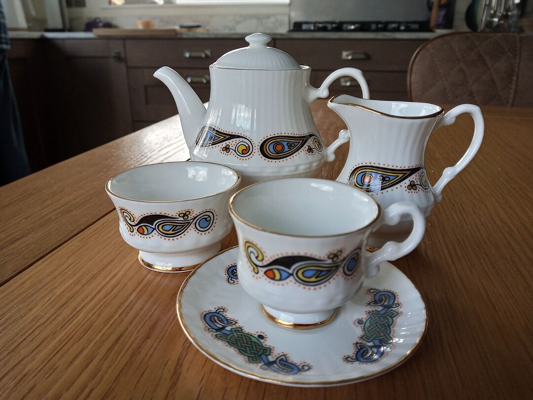 Vintage Royal Tara Miniature Tea Set. Irish Bone China Made in Etsy