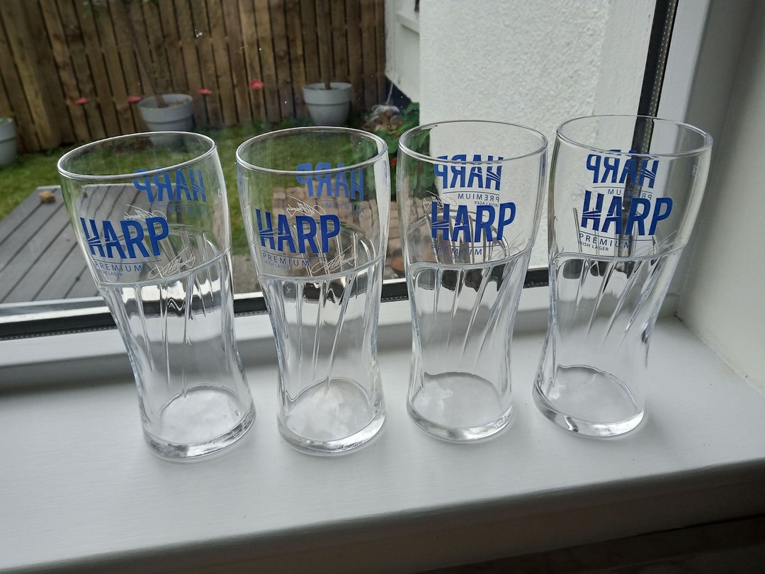 Selection of Vintage Harp Pint Glasses. Ireland Beer Glass. Etsy