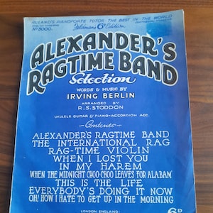 1930&#39;s Alexanders Ragtime Band Selection. Sheet Music Selection.