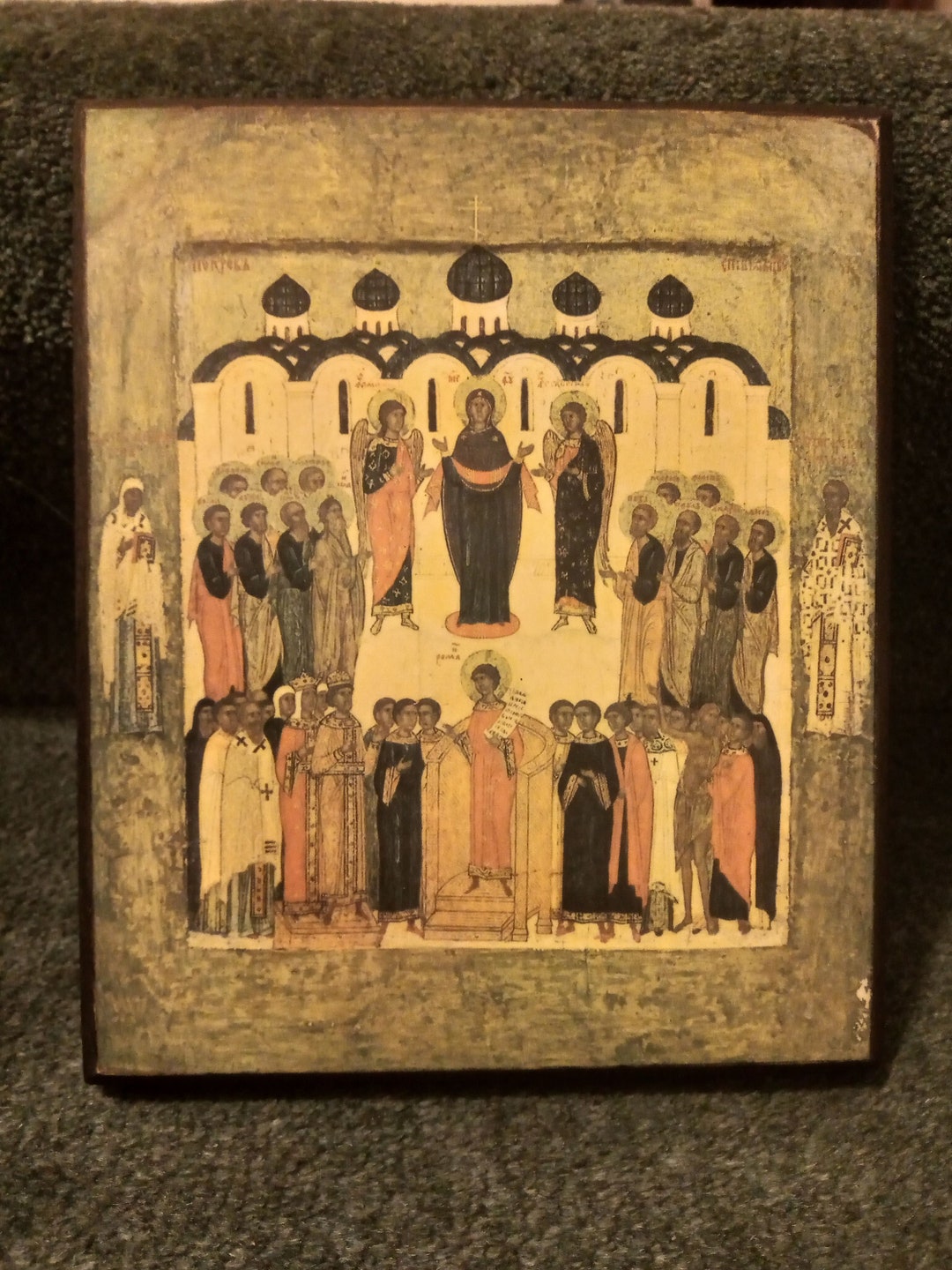 Vintage Woodblock Print Religious Art Icons. Etsy