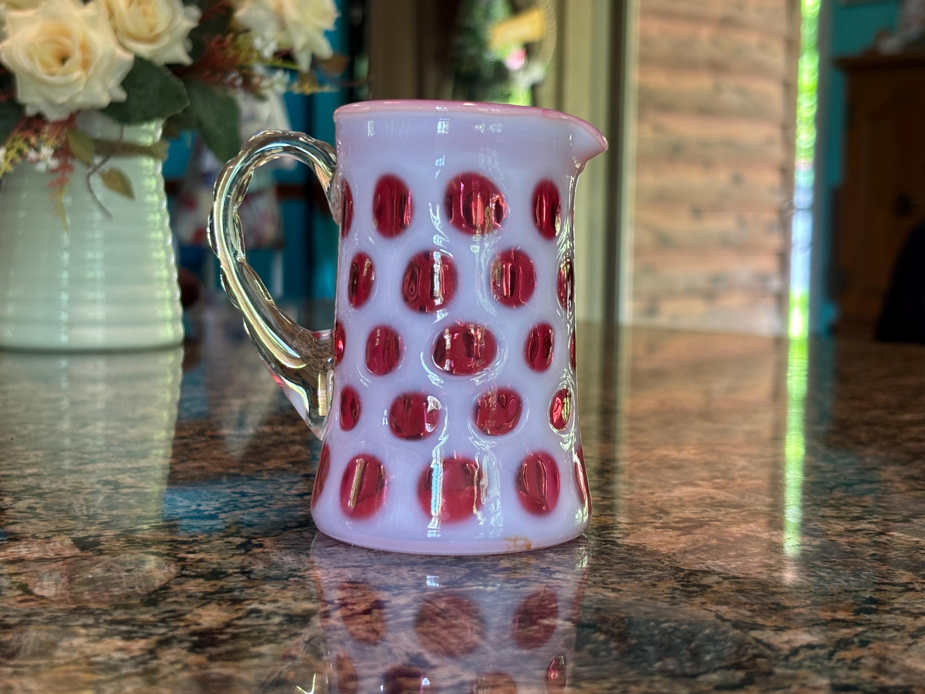 Fenton Cranberry Polka Dot - Etsy