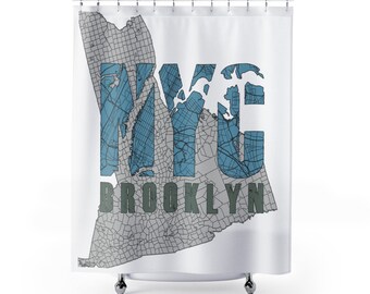 Nyc Shower Curtain Etsy