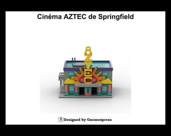 Digitale Anleitung (PDF) – MOC SIMPSON Cinema Aztec aus Springfield