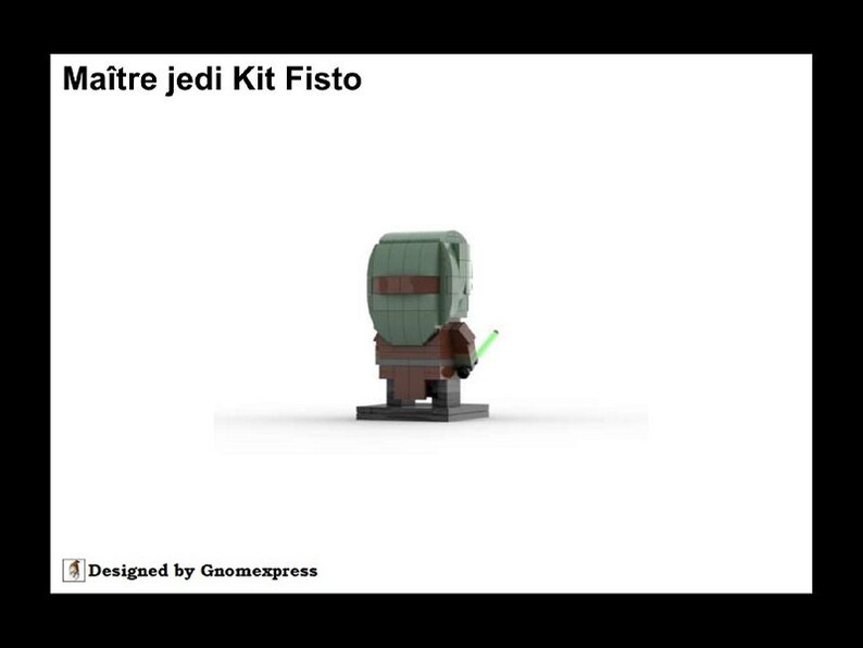 Digital Instruction PDF MOC Jedi Kit Fisto Brickheadz Etsy