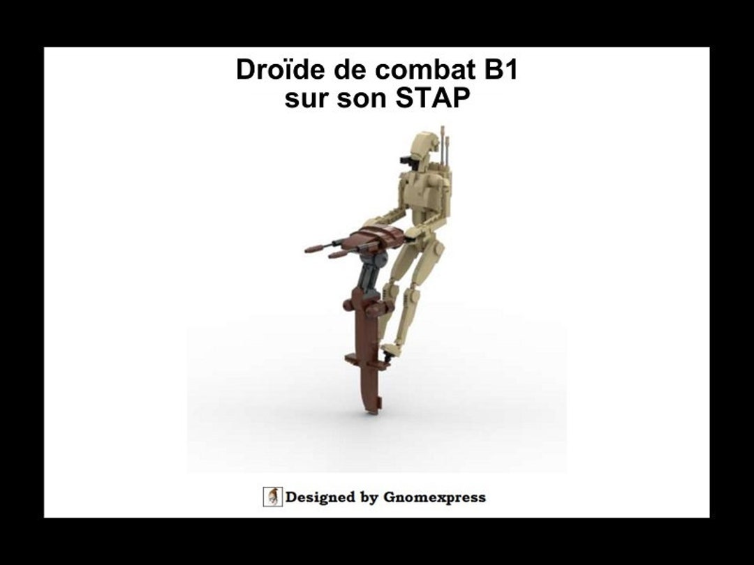 Digital Instruction PDF - MOC Battle Droïd B1 STAP - Buildable Figure ...