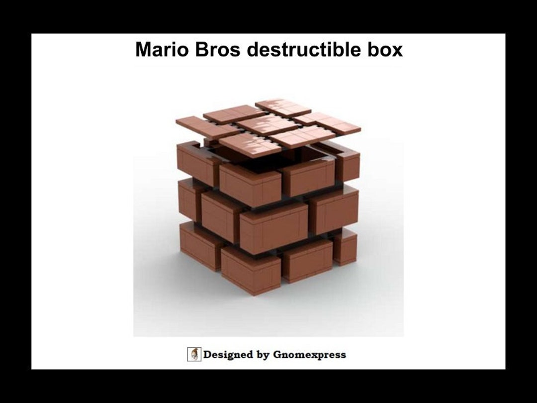 Digital Instruction PDF - MOC Destructible Box - Etsy