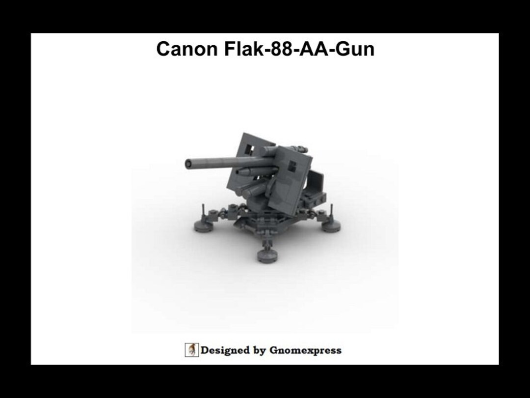 Digital Instruction PDF - MOC WAR Canon Mobile Flak-88 Aa