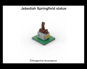 Digitale Anleitung (PDF) – MOC SIMPSON Statue von Jebediah Springfield