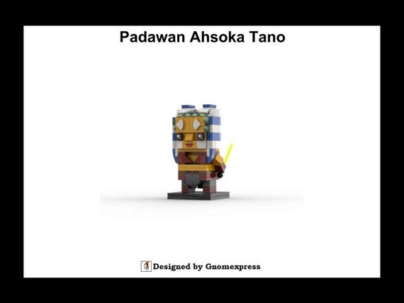 Digital Instruction PDF MOC Ahsoka Tano Brickheadz Etsy UK
