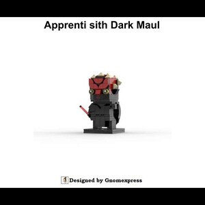 Digital instruction PDF - MOC Darth Maul - Brickheadz