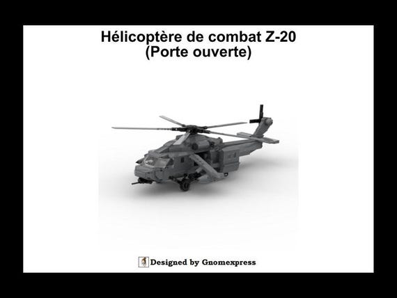Digital Instruction PDF - MOC WAR Combat Helicopter Z20 - Etsy