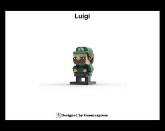 Digital instruction PDF - MOC Luigi - Brickheadz