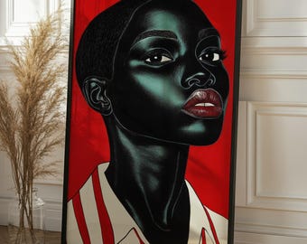black art canvas wall art | African American wall art | African wall art