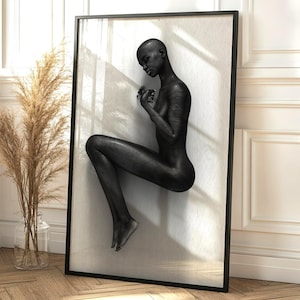 Black and white african art | african art wall decor | african wall art canvas