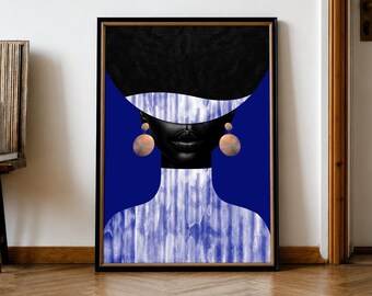 Black Goddess Canvas Print | Afrocentric Wall Art
