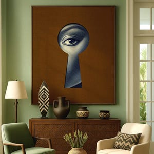 Mid Century Modern Wall Art | black art | Unique art | African art