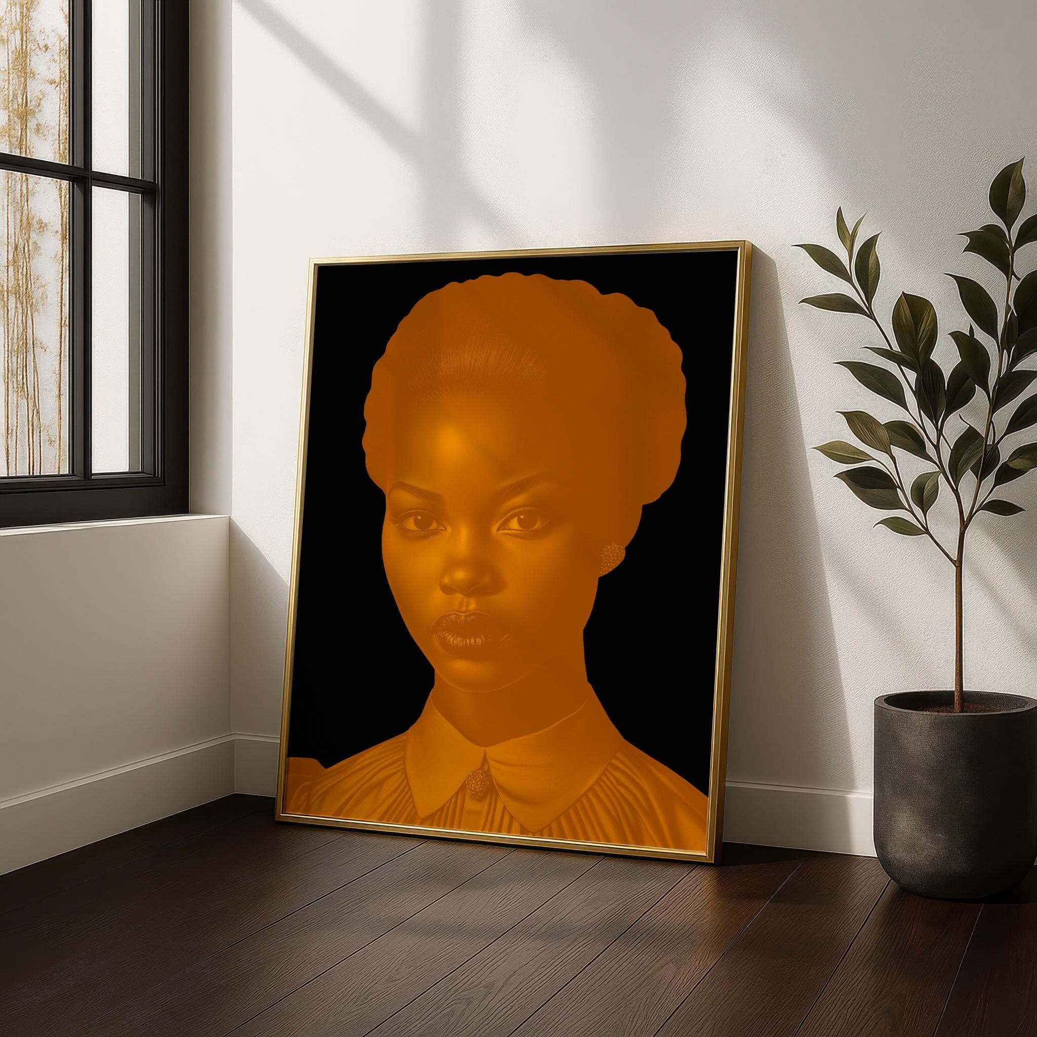 Black Woman Art Print | African American Wall Art | African Wall Art ...