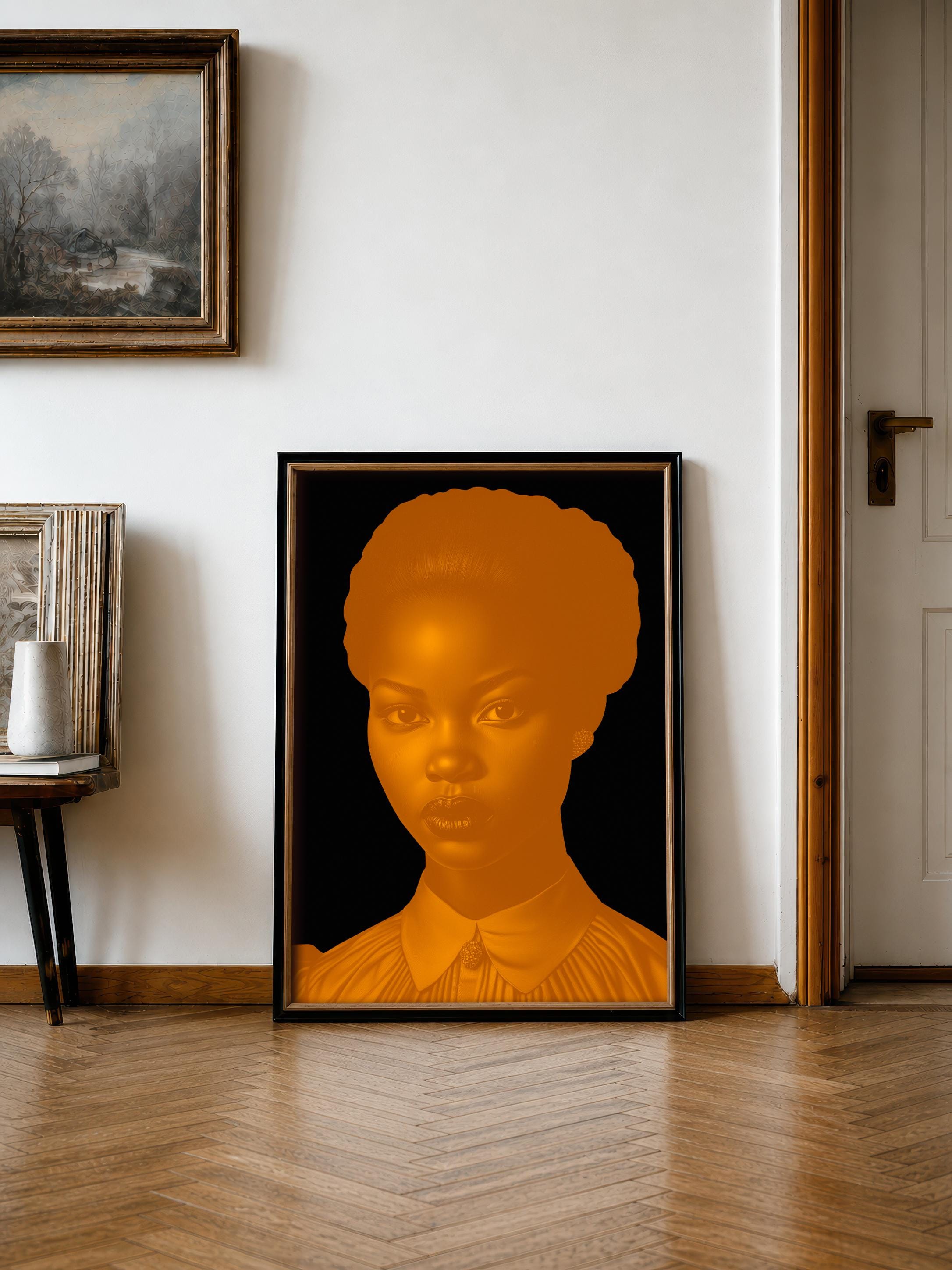 Black Woman Art Print | African American Wall Art | African Wall Art ...
