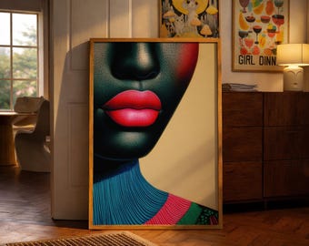 black woman art | African wall art | black art canvas wall art