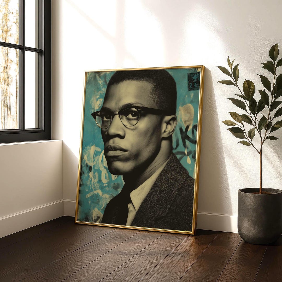 Malcom X Canvas Print | Black Culture Art | African American Art - Etsy